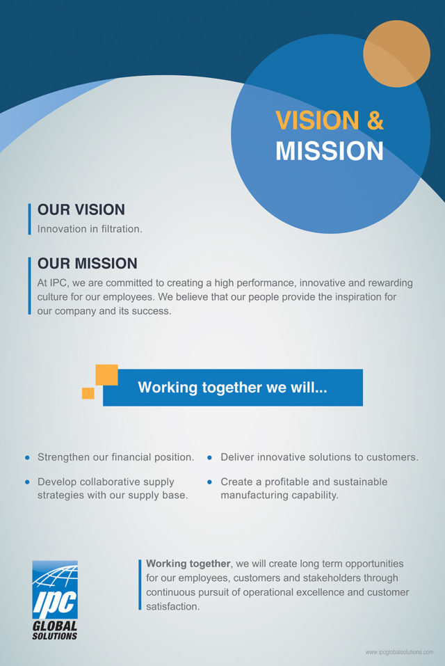IPC Global Solutions — Mission &#038; Vision, Quality Policy Posters