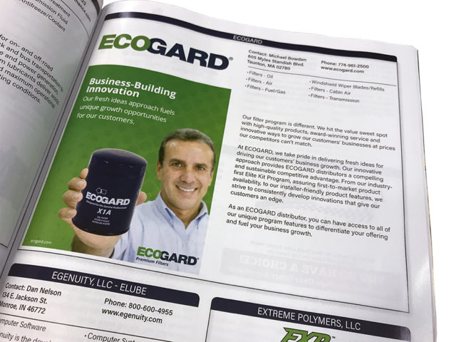 ECOGARD 1/4 Page Advertisement in National Oil &#038; Lube News